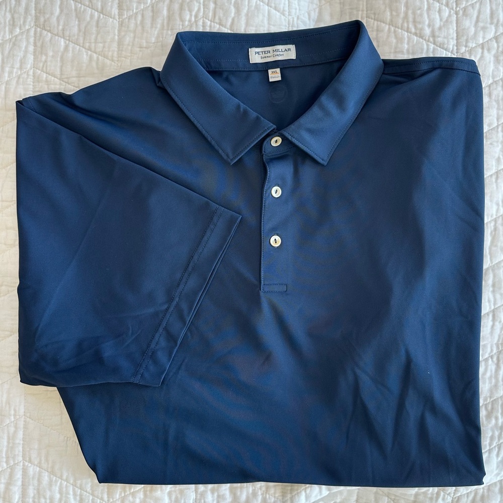 Peter Millar Deep Blue Polo Shirt